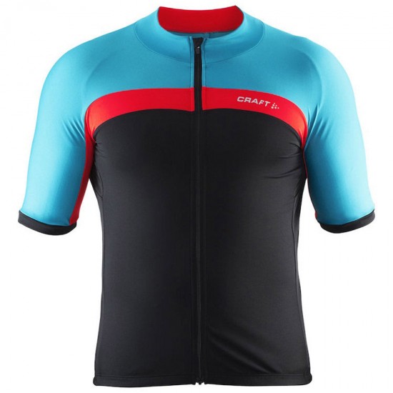 Heren Craft Velo wielershirt - Zwart, Rood, Blauw