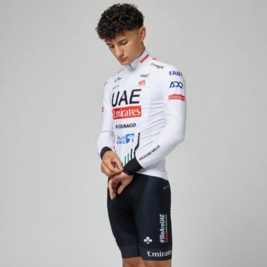 Heren Fietskleding Pissei Team UAE 2024 shirt met lange mouwen
