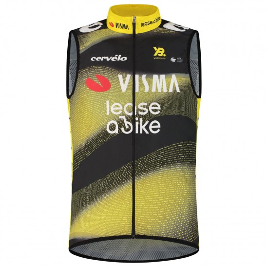 Heren Fietskleding Team Visma Lease a Bike 2025 Wind The Swarm-TDF Vest