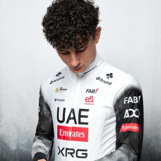 Heren UAE Team Emirates 2025 Pissei shirt met lange mouwen Heren UAE Team Emirates 2025 Pissei shirt met lange mouwen