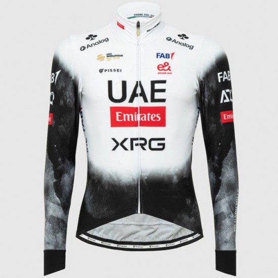 Heren UAE Team Emirates 2025 Pissei shirt met lange mouwen