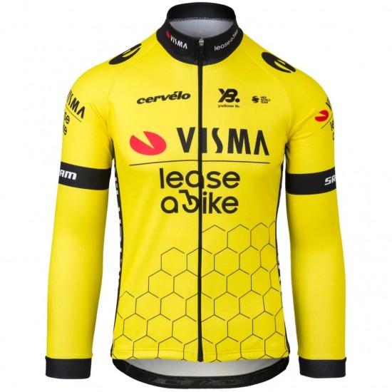 Heren Team Visma Lease a Bike 2025 shirt met lange mouwen