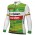 Heren Fietskleding Ale Crelan Corendon 2025 shirt met lange mouwen