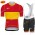 FDJ Pro Team Spanish Espana 2021 Fietskleding Fietsshirt Korte Mouw+Korte Fietsbroeken Bib 2021072841