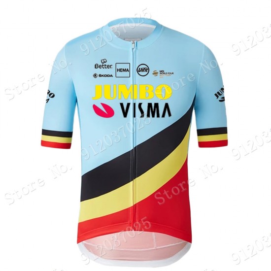 Jumbo Visma Belgium Blue 2021 Team Wielerkleding Fietsshirt Korte Mouw 2021062645 Jumbo Visma Belgium Blue 2021 Team Wielerkleding Fietsshirt Korte Mouw 2021062645