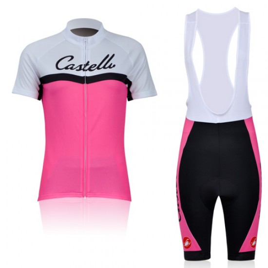 2011 Dames castelli Fietskleding Fietsshirt Korte+Korte fietsbroeken Bib 3615