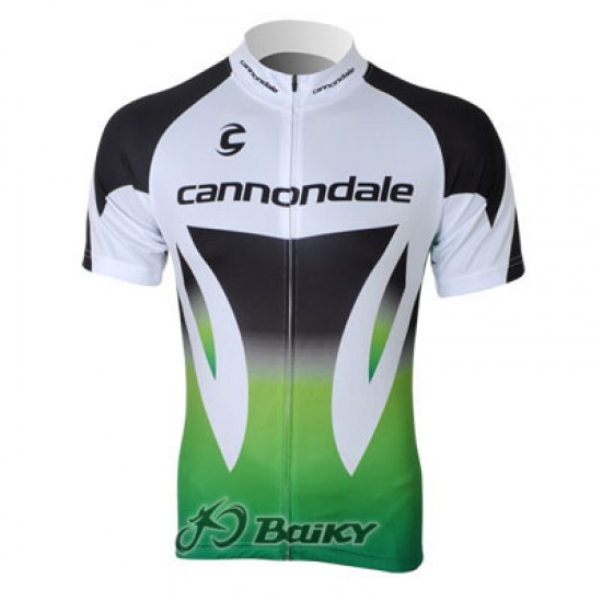 Cannondale Fietsshirt Korte mouw wit zwart groen 610