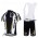 Look Cycle Fietsshirt Korte mouw+Korte fietsbroeken Bib met zeem Kits wit zwart 4280