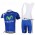 Movistar Fietspakken Fietsshirt Korte+Korte koersbroeken Bib blauw 4275