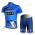 2012 Saxo Bank Fietspakken Fietsshirt Korte+Korte fietsbroeken zeem blauw 4032