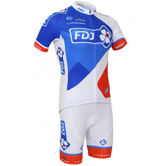 2015 FDJ Fietskleding Fietsshirt Korte+Korte Fietsbroeken 1731