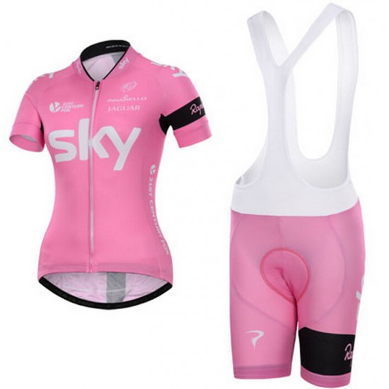 2015 Sky Dames Fietskleding Fietsshirt Korte+Korte Fietsbroeken Bib 3500