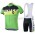 2015 Scott RC Fietskleding Set Fietsshirt Korte Mouwen+Fietsbroek Bib Korte groen 2244