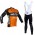 2015 MOLTENI Santini orange Fietskleding Fietsshirt lange mouw+Lange fietsbroeken Bib 2477