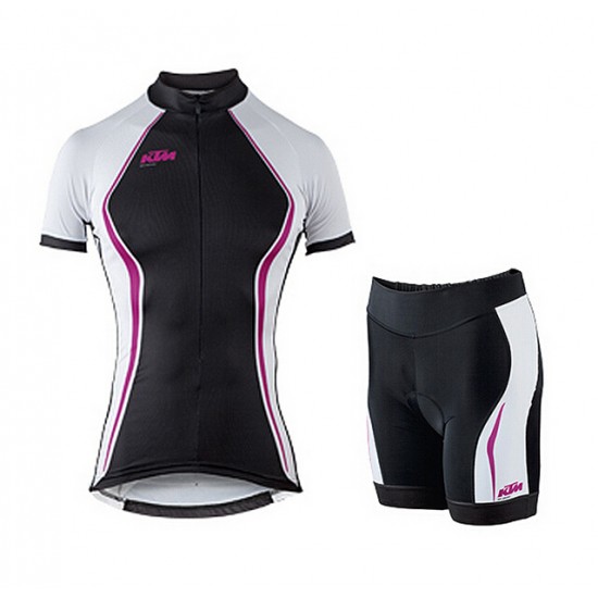 2015 KTM Dames pourpre Fietskleding Fisshirt Korte+Korte Fietsbroeken 3563