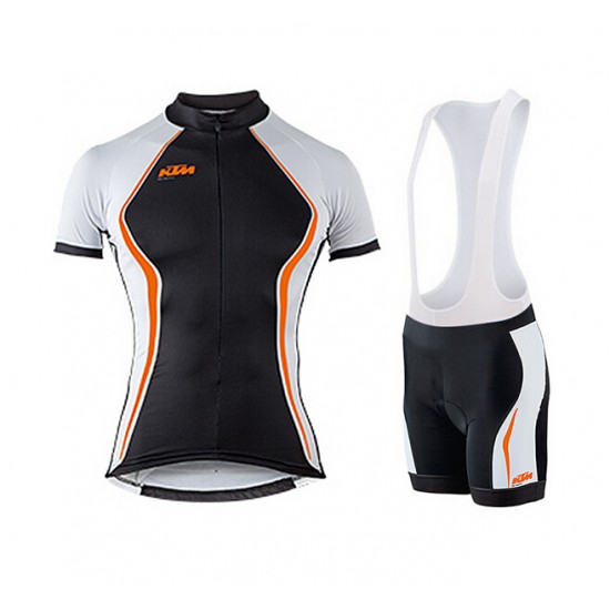 2015 KTM Dames orange Fietskleding Fietsshirt Korte+Korte Fietsbroeken Bib 3567