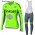 2016 Tinkoff Saxo Bank Fluo Green Fietskleding Fietsshirt lange mouw+Lange fietsbroeken Bib 2016036065