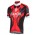 Bianchi Milano Ocreza Fietsshirt Korte Mouw zwart rood 20160896