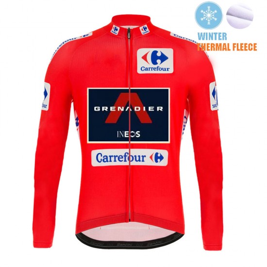 Winter Fleece INEOS Grenadier Spanish Pro Team 2021 Wielerkleding Fietsshirt Korte Mouw 20210458