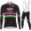 2021 Alpecin Fenix World Champion zwart Fietskleding Fietsshirt Lange Mouw+Lange Fietsbroek Bib 89