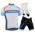 2015 Orbea wit-blauw Fietskleding Set Fietsshirt Korte Mouwen+Fietsbroek Bib Korte 2199