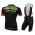 2015 Nalini Grechetto zwart fluorescence Fietsshirt Korte Mouwen+Bib Fietsbroek Korte 2017