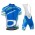 2015 Orbea blauw groen Fietskleding Set Fietsshirt Korte Mouwen+Fietsbroek Bib Korte 2196