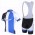 2013 Blanco Giant Fietspakken Fietsshirt Korte+Korte koersbroeken Bib blauw wit zwart 606