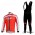 Castelli Fietspakken Fietsshirt lange+lange fietsbroeken Bib zeem rood wit 4410