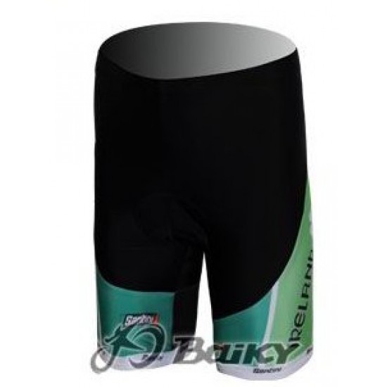 Ierland Pro Team Korte fietsbroeken met zeem groen 257