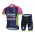 Lampre Merida 2014 Fietskleding Fietsshirt Korte Mouwen+Fietsbroek Korte zeem Blue 1270