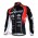 MHW Cube Racing Team Fietsshirt lange mouw rood zwart 4491