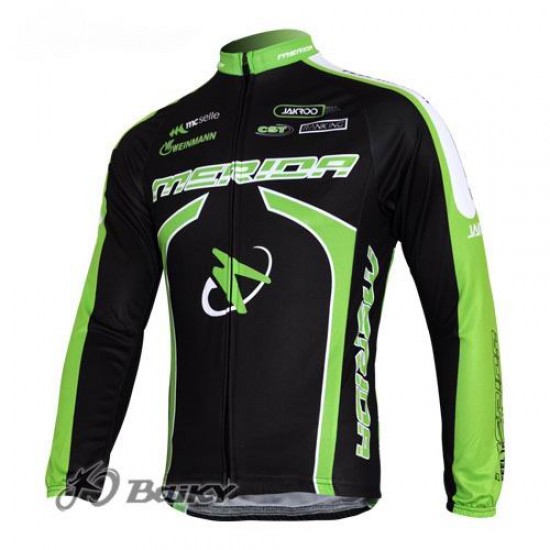 Merida Multivan Flex Stay Fietsshirt lange mouw zwart groen 4488