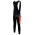 Nalini Pro Team lange fietsbroeken Bib met zeem rood zwart 4720