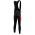 Nalini Pro Team lange fietsbroeken Bib met zeem rood wit 4719