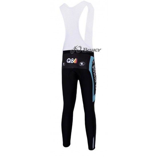 Omega Pharma Quick Step Pro Team lange fietsbroeken Bib met zeem blauw wit 4722