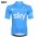Team Sky 2014 Fietsshirt Korte mouw Blue 1333