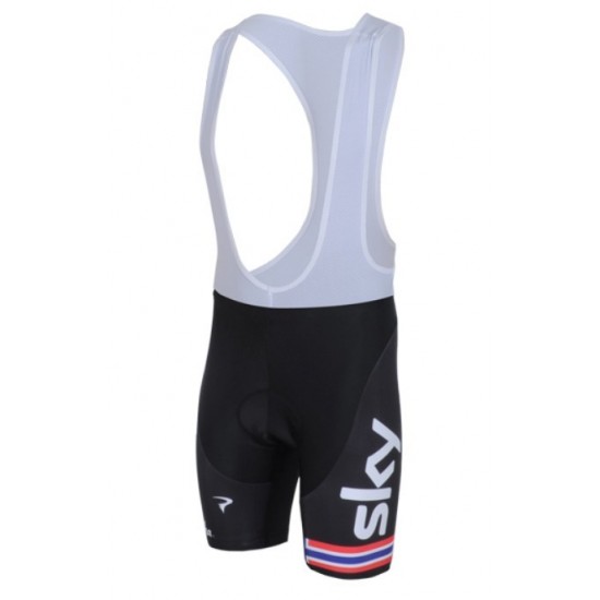 2013 Team Sky Noors kampioen Korte fietsbroeken Bib met zeem zwart rood 4798
