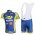 Topsport Fietspakken Fietsshirt Korte+Korte koersbroeken Bib blauw geel 4328