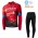 2021 Winter Fleece Bahrain Victorious Pro Team Fietskleding Fietsshirt Lange Mouw+Lange Fietsbroek Bib 754