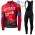 2021 Winter Fleece Bahrain Victorious Pro Team Fietskleding Fietsshirt Lange Mouw+Lange Fietsbroek Bib 756