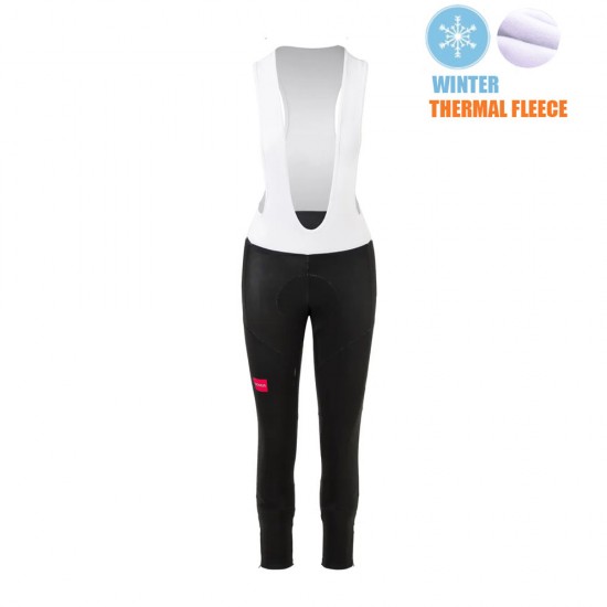 2021 Winter Fleece Jumbo Visma dames Pro Team Lange Fietsbroek Bib 843