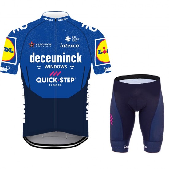 2021 Deceuninck quick step Pro Team Fietskleding Fietsshirt Korte Mouw+Korte Fietsbroeken Bib 911