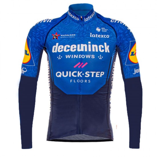 2021 Deceuninck quick step Pro Team Fietsshirt Lange Mouw 1005 2021 Deceuninck quick step Pro Team Fietsshirt Lange Mouw 1005