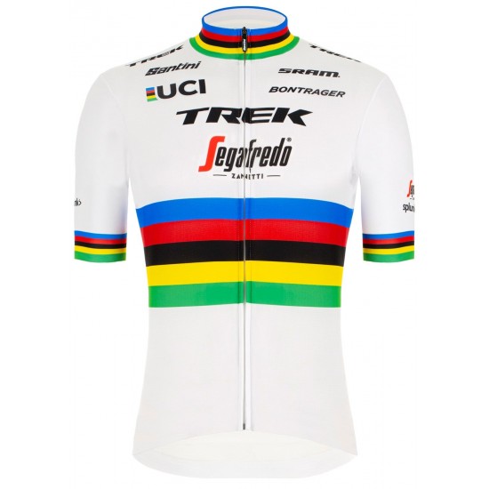 TREK-SEGAFREDO 2020 Strassenrad Weltmeister Fietsshirt Korte Mouw langer Reißverschluss 2020055