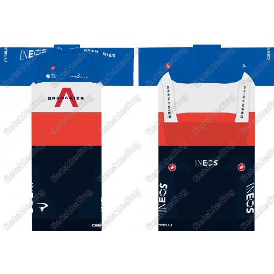 Team INEOS Grenadier 2021 UCI World Champion Fietskleding Set Wielershirt Korte Mouw+Korte Fietsbroeken 2021165