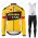 Jumbo Visma 2021 Pro Team Wielerkleding Set Fietsshirts Lange Mouw+Lange Fietsrbroek Bib 2021226