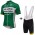 Caja Rural 2015 Fietskleding Set Fietsshirt Korte Mouwen+Fietsbroek Bib Korte 2330
