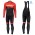 2019 Scott RC Profteams zwart-rood Thermo Wielerkleding Set Wielershirts lange mouw+fietsbroek lang met CRFR269