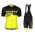 2019 Scott-RC-Profteams zwart-geel Fietskleding Set Fietsshirt Korte Mouw+Korte fietsbroeken VMTS646
